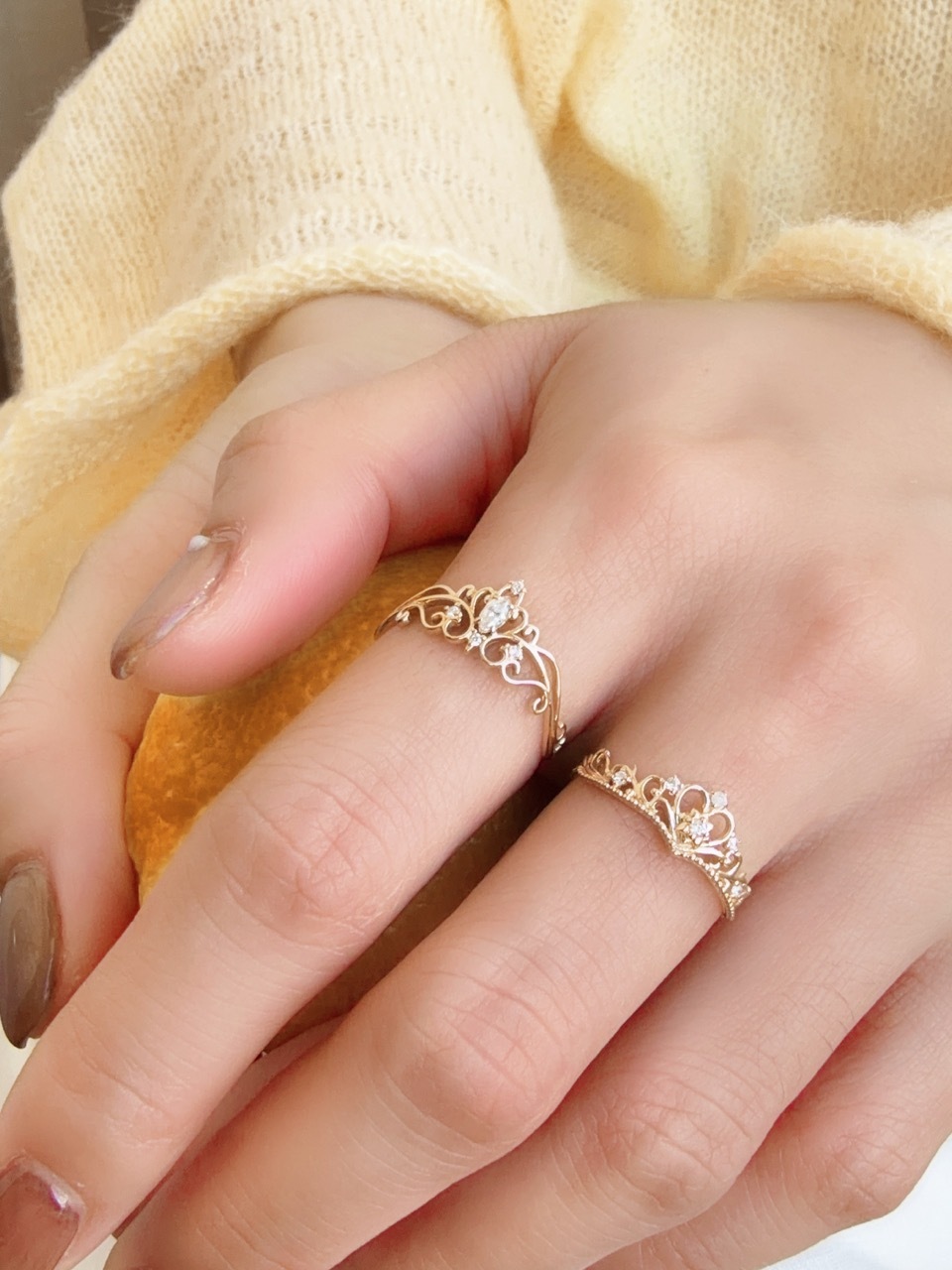 千穗｜蔓冠鑽石戒指