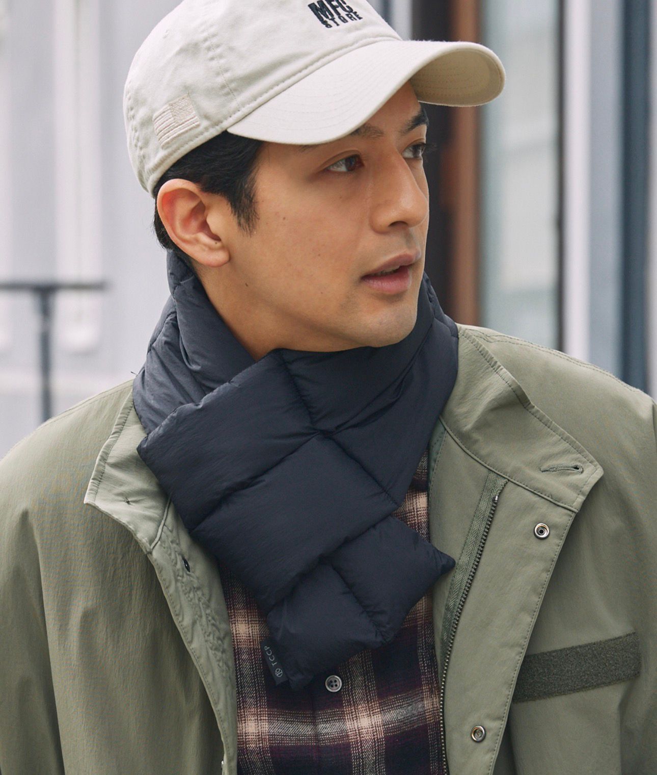 【預購】JN121002 THE CRAFT CREW PRODUCTS 防水保暖尼龍 x 絨面加厚圍巾