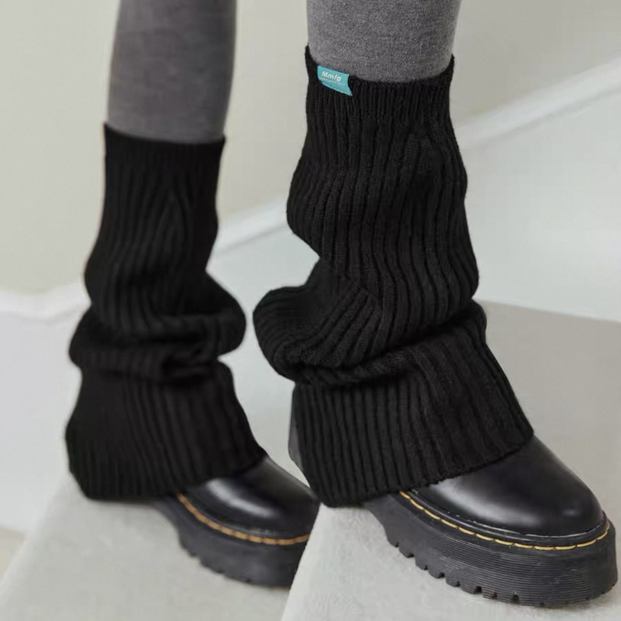 韓國 Mmlg 微喇叭針織小腿襪套