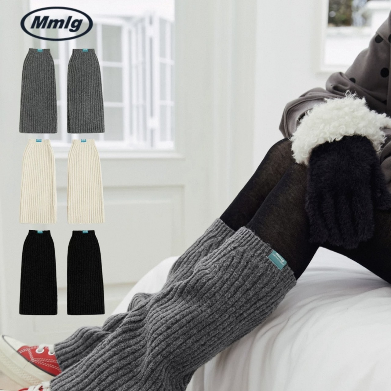 韓國 Mmlg 微喇叭針織小腿襪套