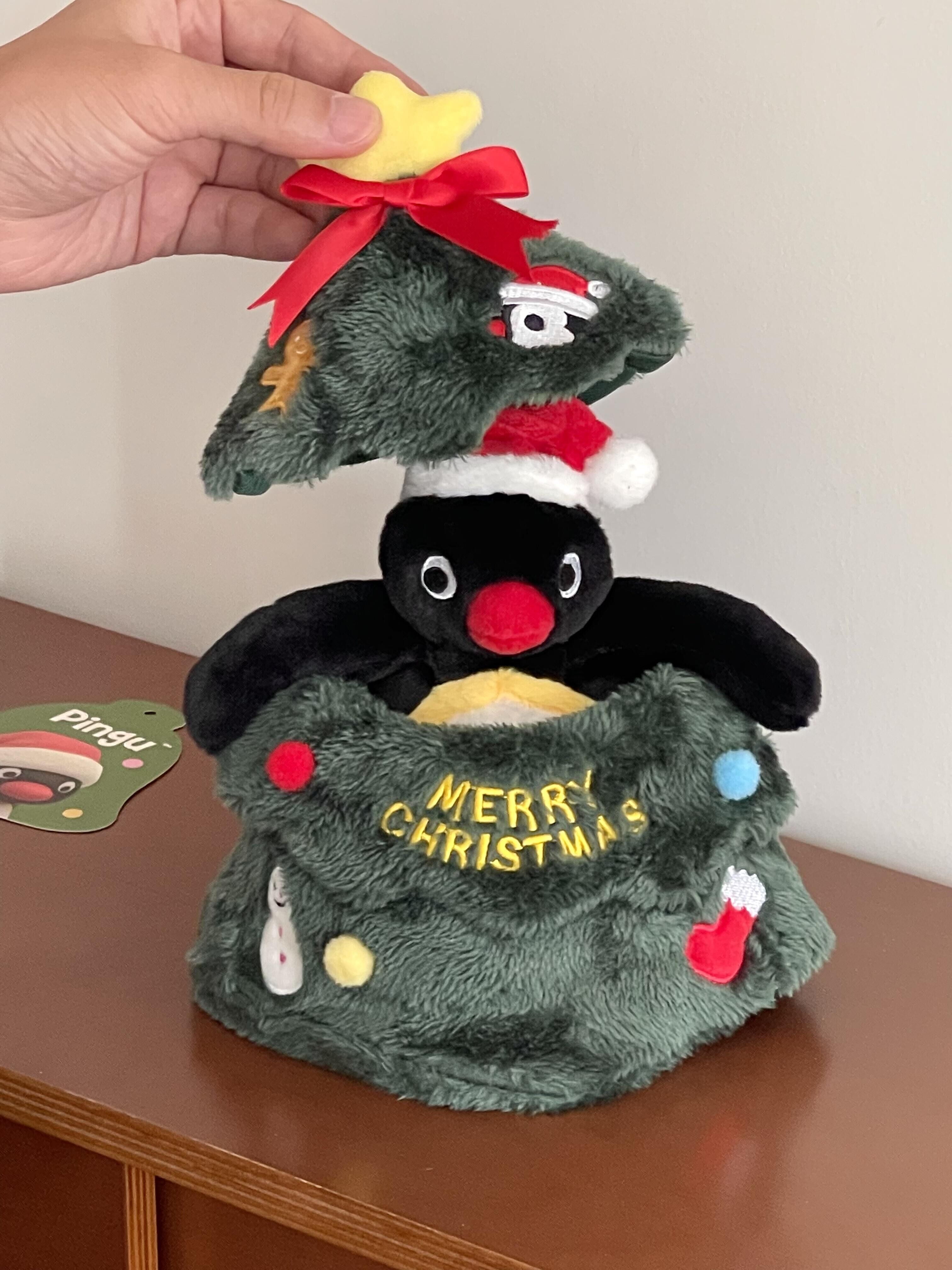 本週限時接單!! PINGU 正版授權 聖誕限定 聖誕花環毛絨公仔 聖誕樹公仔 鈴鐺 擺飾 毛絨吊飾 鑰匙圈/預購