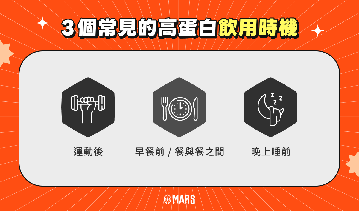 3 個常見的高蛋白飲用時機
