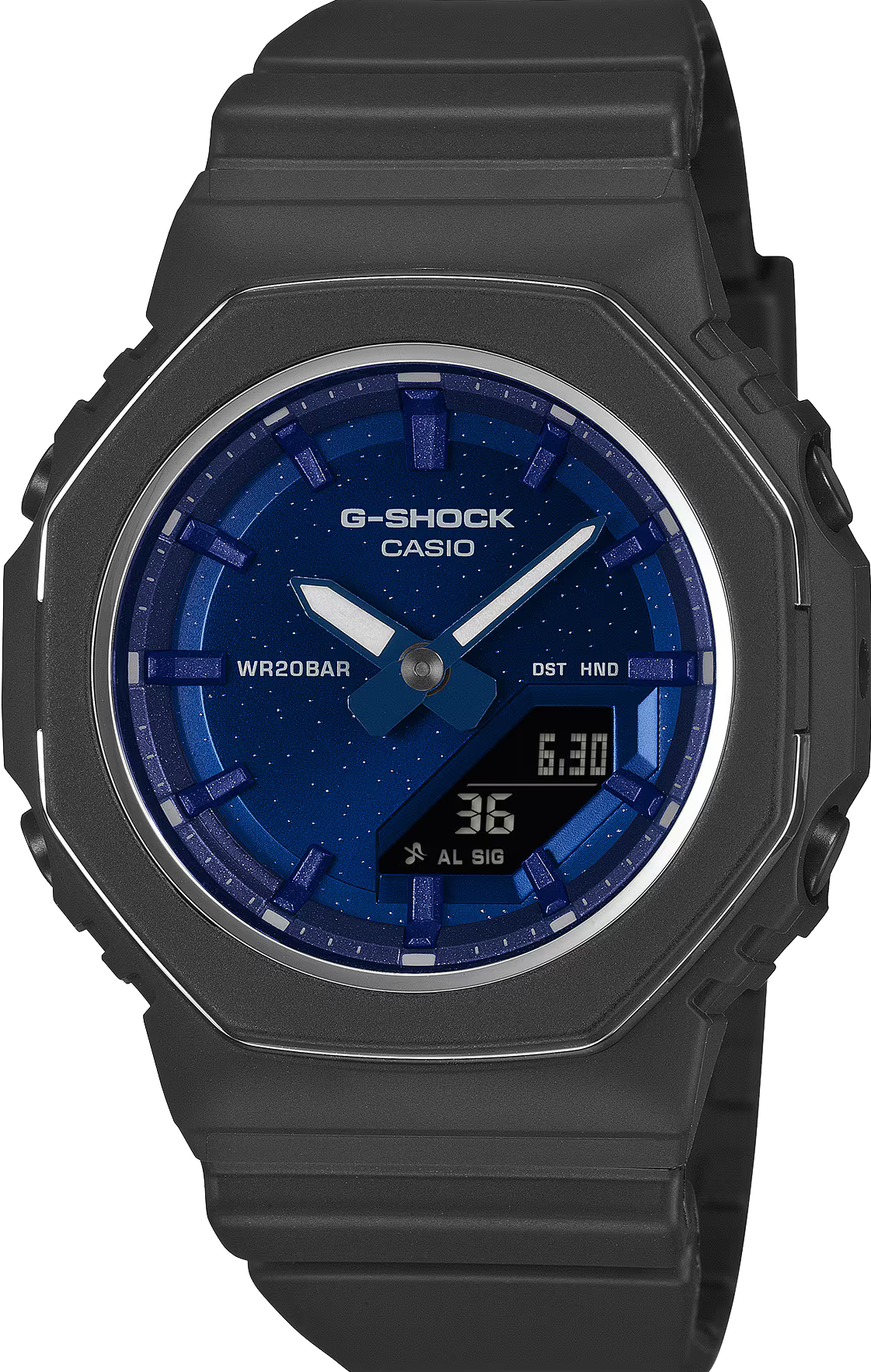 萬年鐘錶 - G-SHOCK  海軍藍青金岩色時尚八角電子錶 GMA-P2110SC-2A 錶徑 : 40.5mm