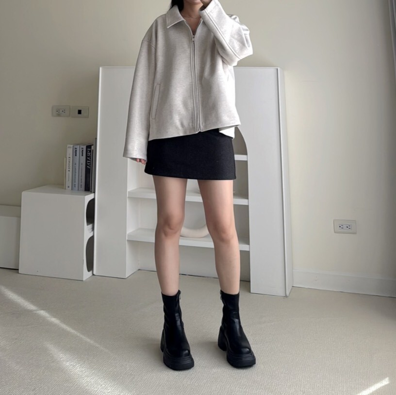 甜甜辣妹毛呢包臀短裙（現貨）