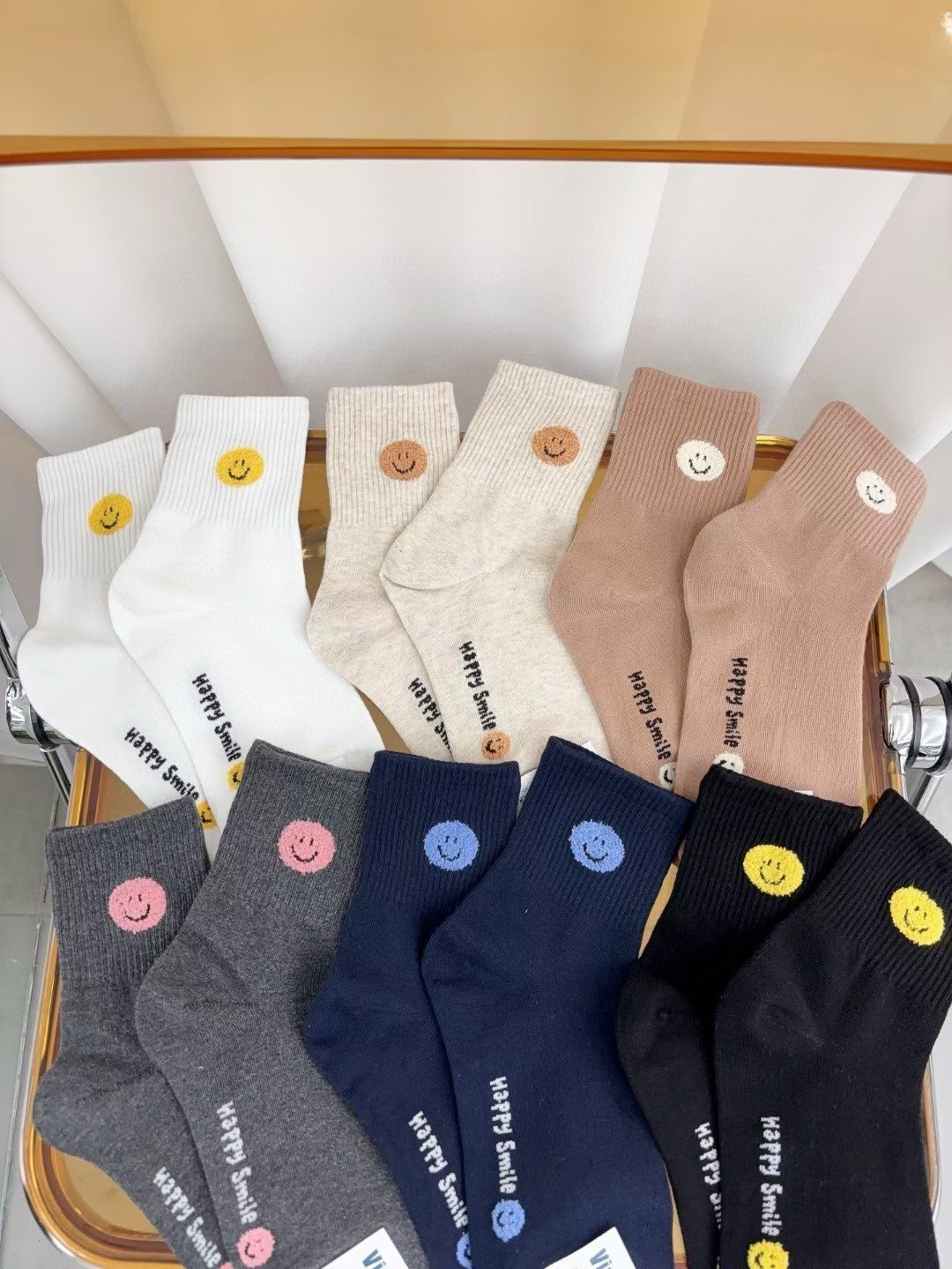 CT5356 小小笑臉長襪 (任選5對$75/ 任選10對 $138)