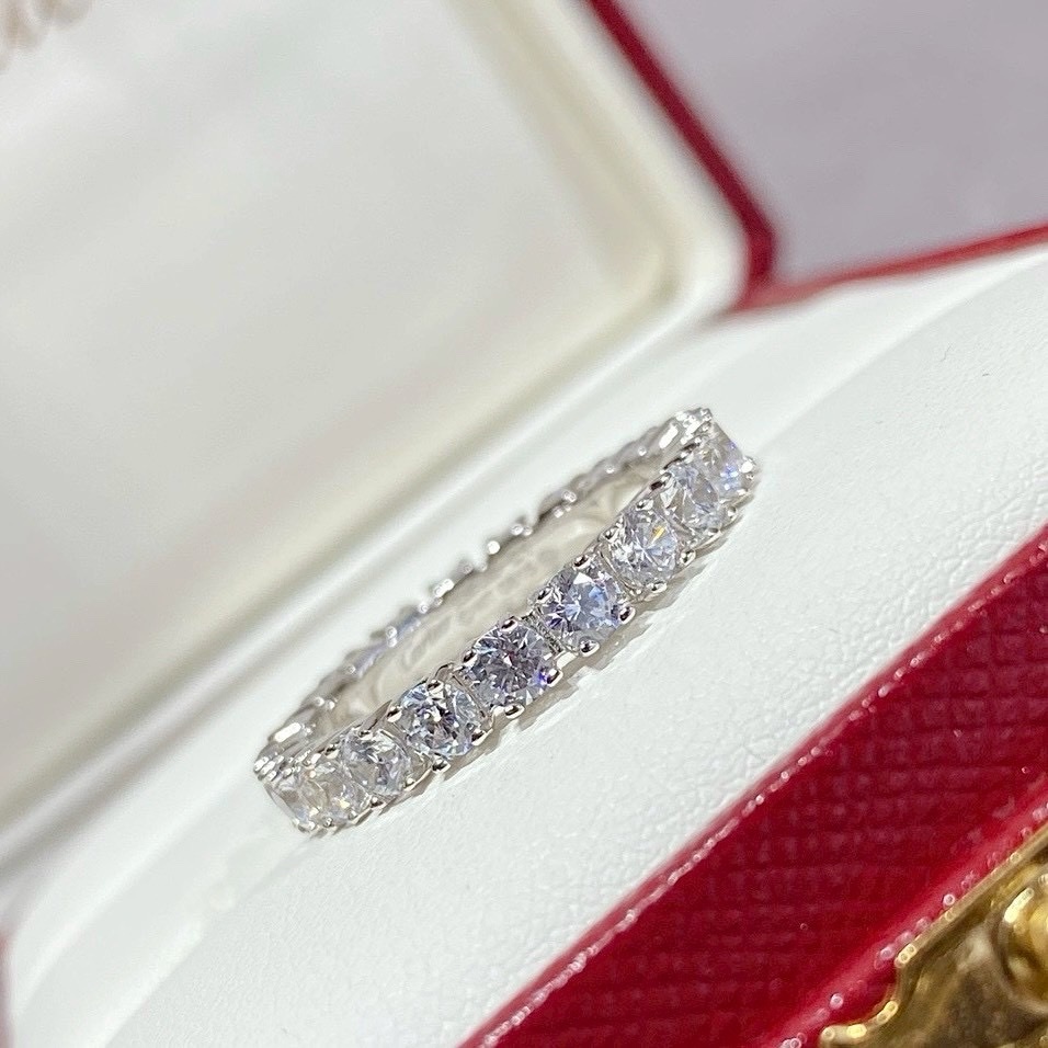 18k ct’水鑽滿鑽排鑽高奢定製戒