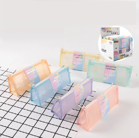 夕嵐單層大三角筆袋 (顏色隨機出貨)