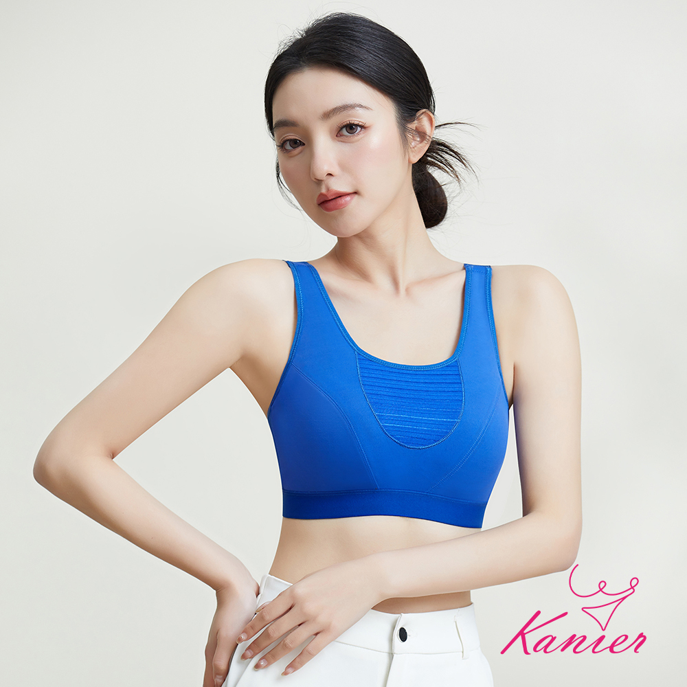 【Kanier卡妮兒】Hi Cool！舒適吸溼排汗運動型內衣【2866 藍色 -M / L / XL / XXL(Q)】