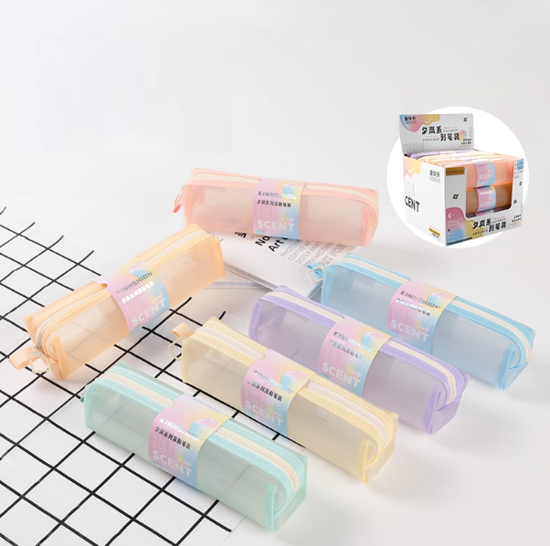 夕嵐方形筆袋 (顏色隨機出貨)