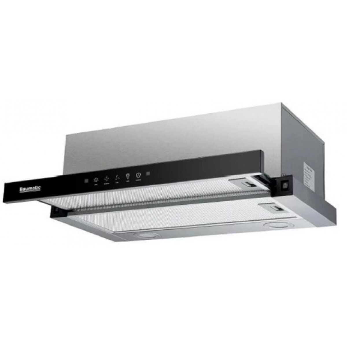 Baumatic    TEL612X‧600mm 拉趟式抽油煙機‧玻璃楣板‧香港行貨,原廠1年保養‧