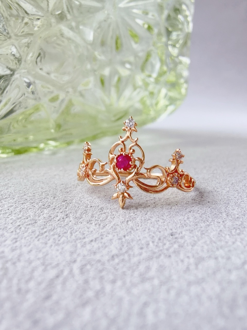 千穗｜權杖紅寶石戒指