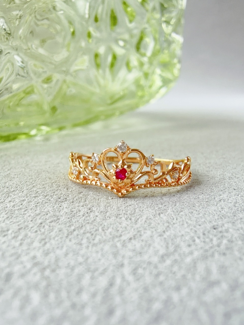 千穗｜蔓冠紅寶戒指