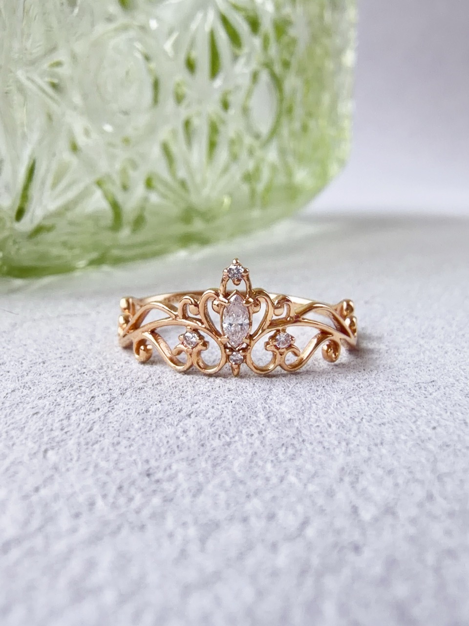 千穗｜侯爵眼型鑽戒