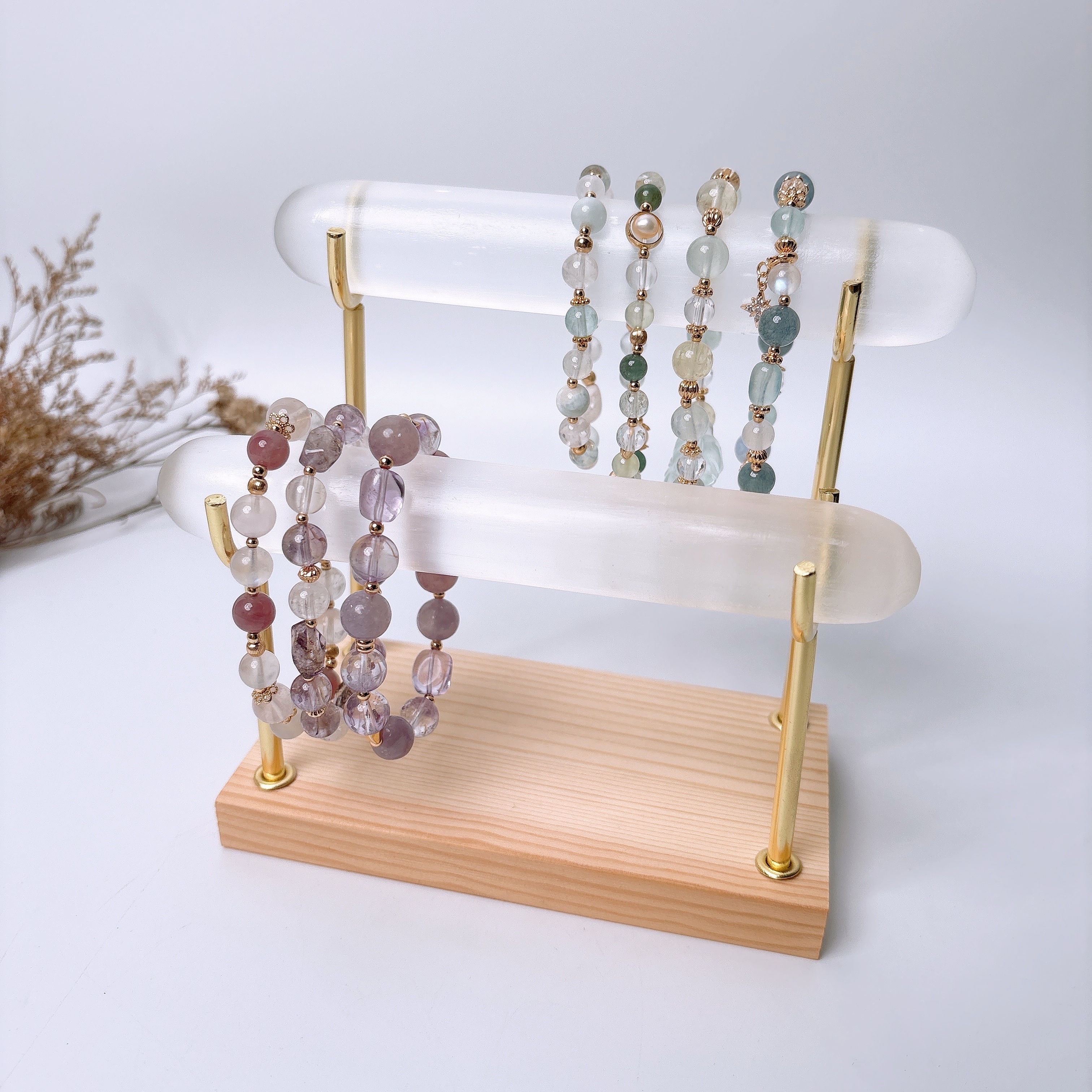 透石膏手串展示架｜加粗｜淨化