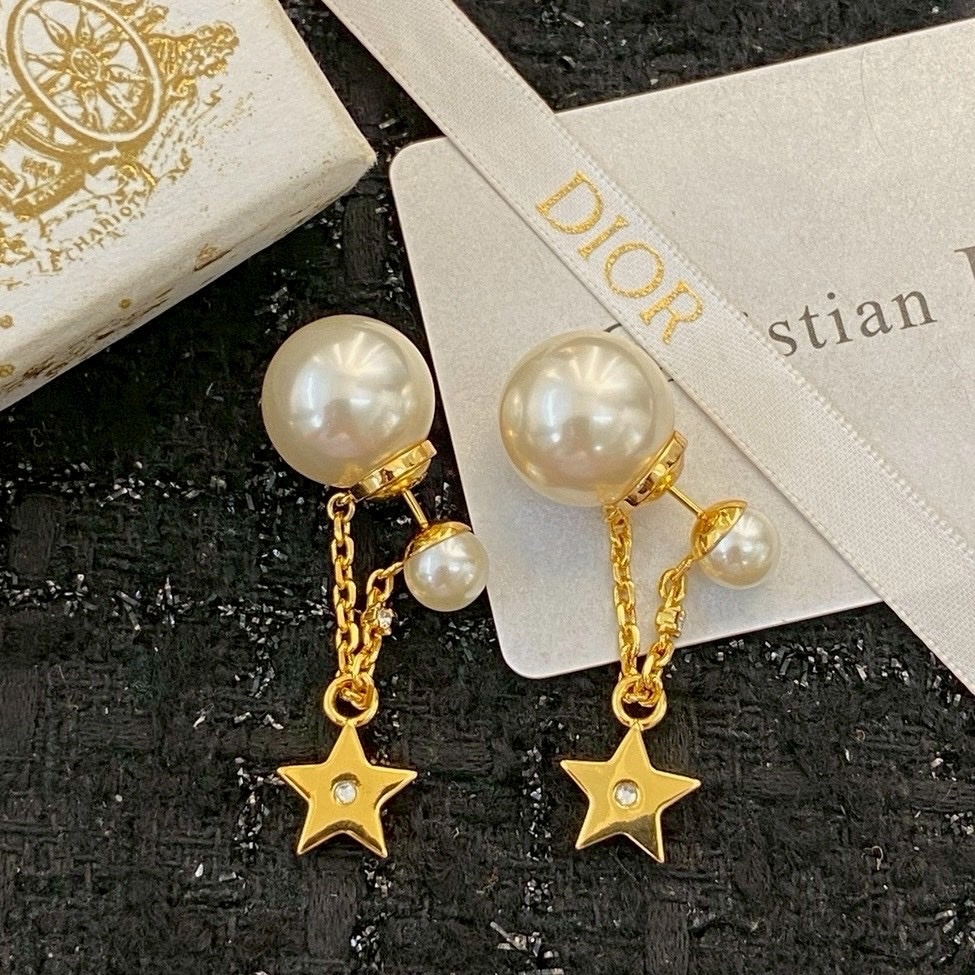 18k Dr”星空夢幻後釦珍珠系’高奢定製小墜耳環