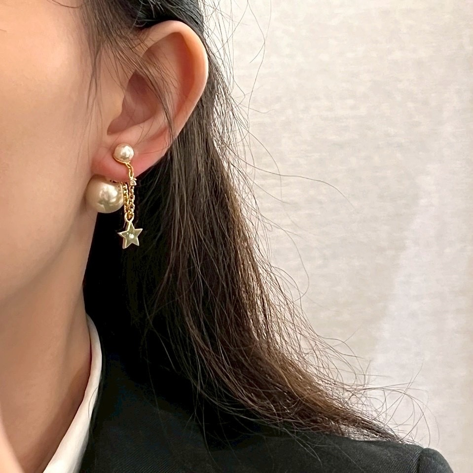 18k Dr”星空夢幻後釦珍珠系’高奢定製小墜耳環
