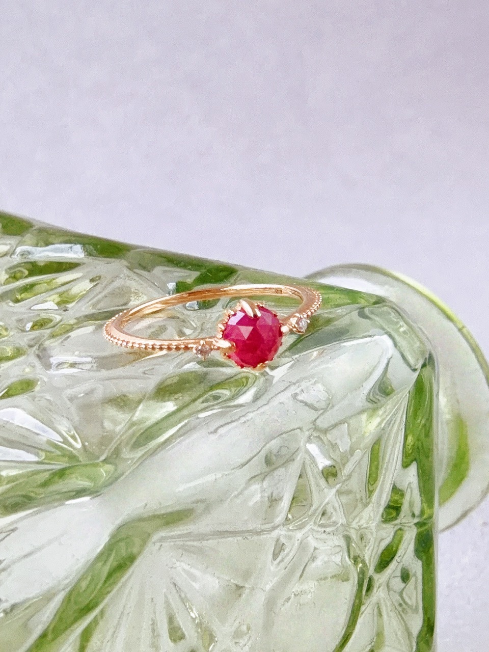 千穗｜紅寶鑽戒