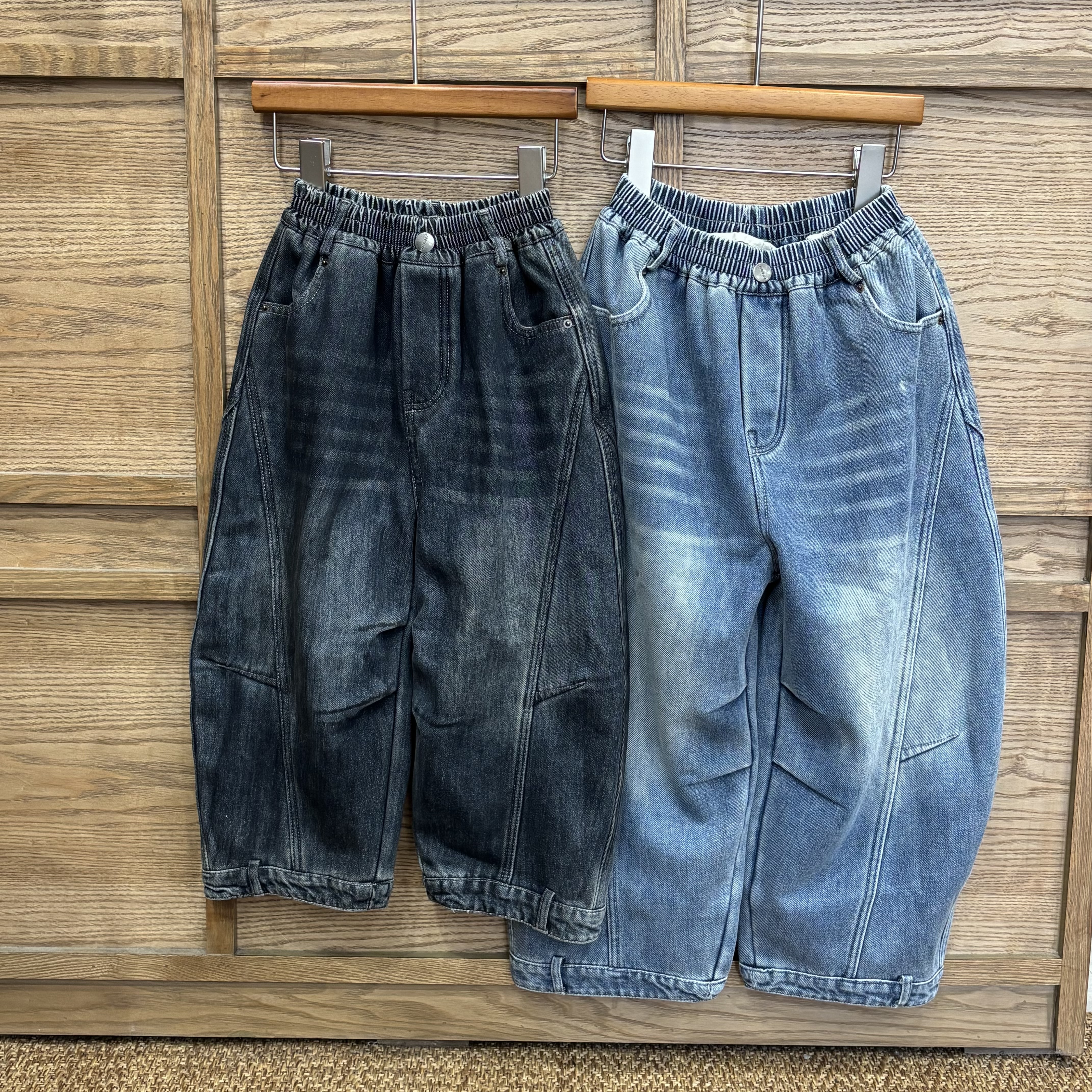 A03482設計師品牌倒穿彎刀褲