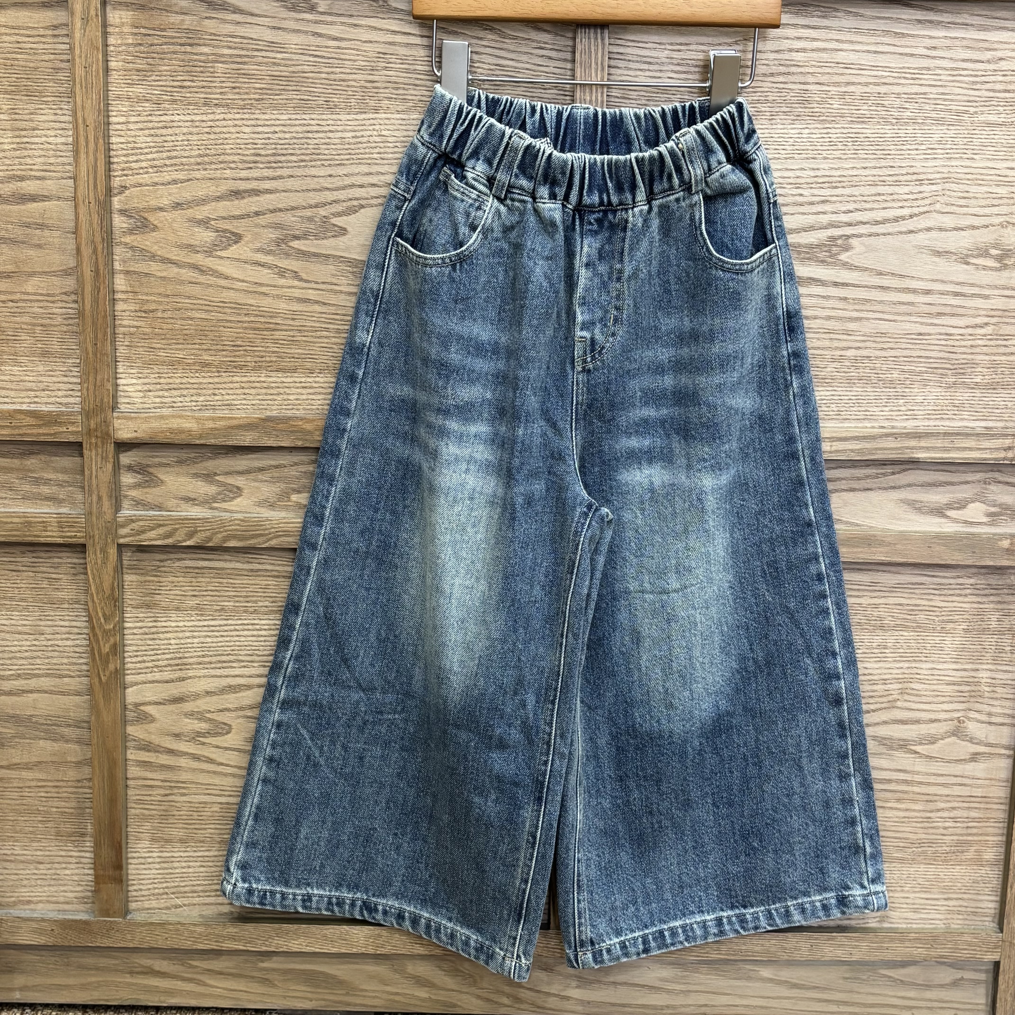 A03092洗舊八分褲