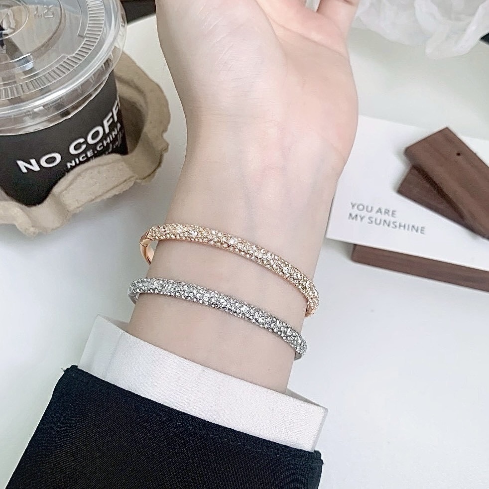 18k SW”24耀眼星辰水晶鑽’高奢定製手鐲