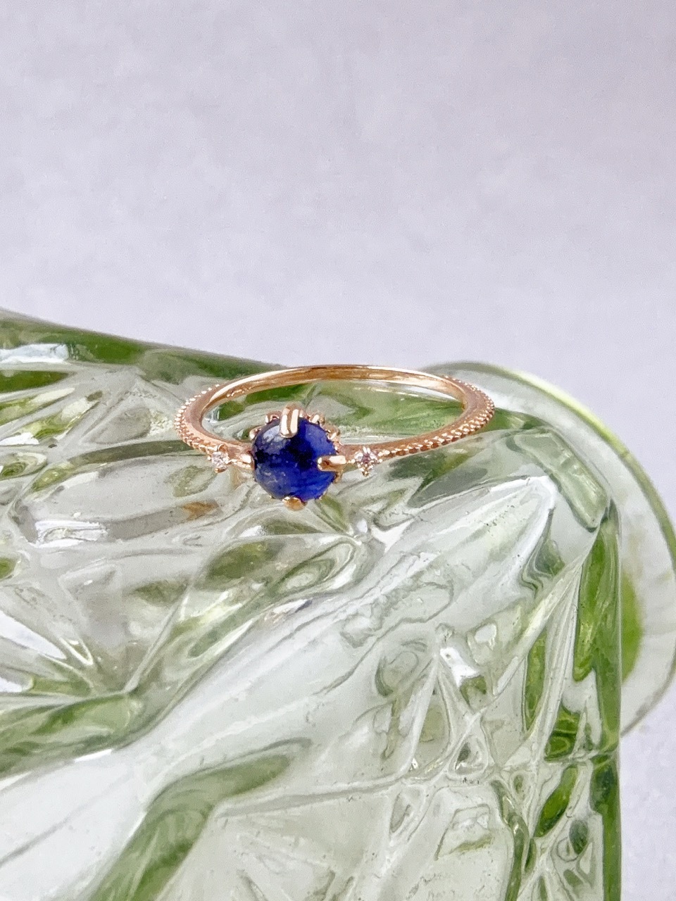 千穗｜藍寶鑽戒