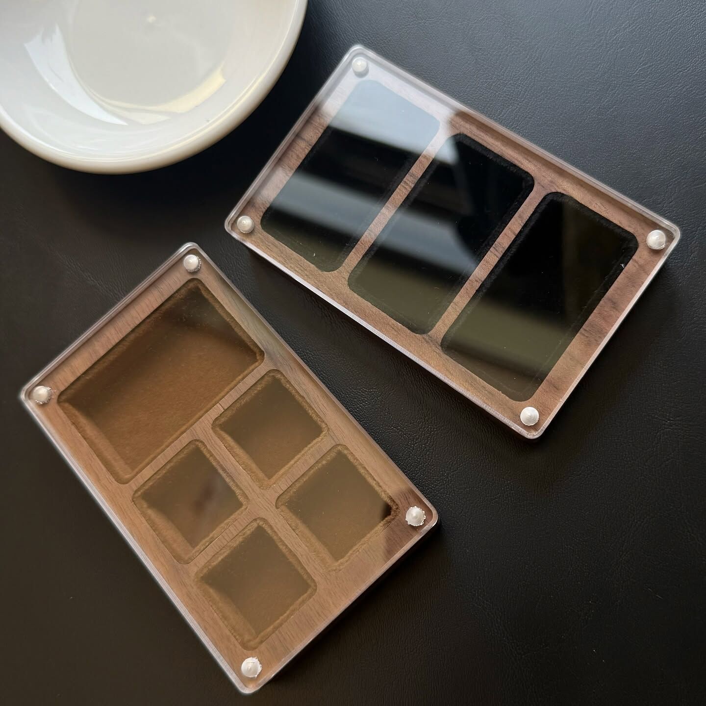 [原石] 水晶飾品收納盒 胡桃木