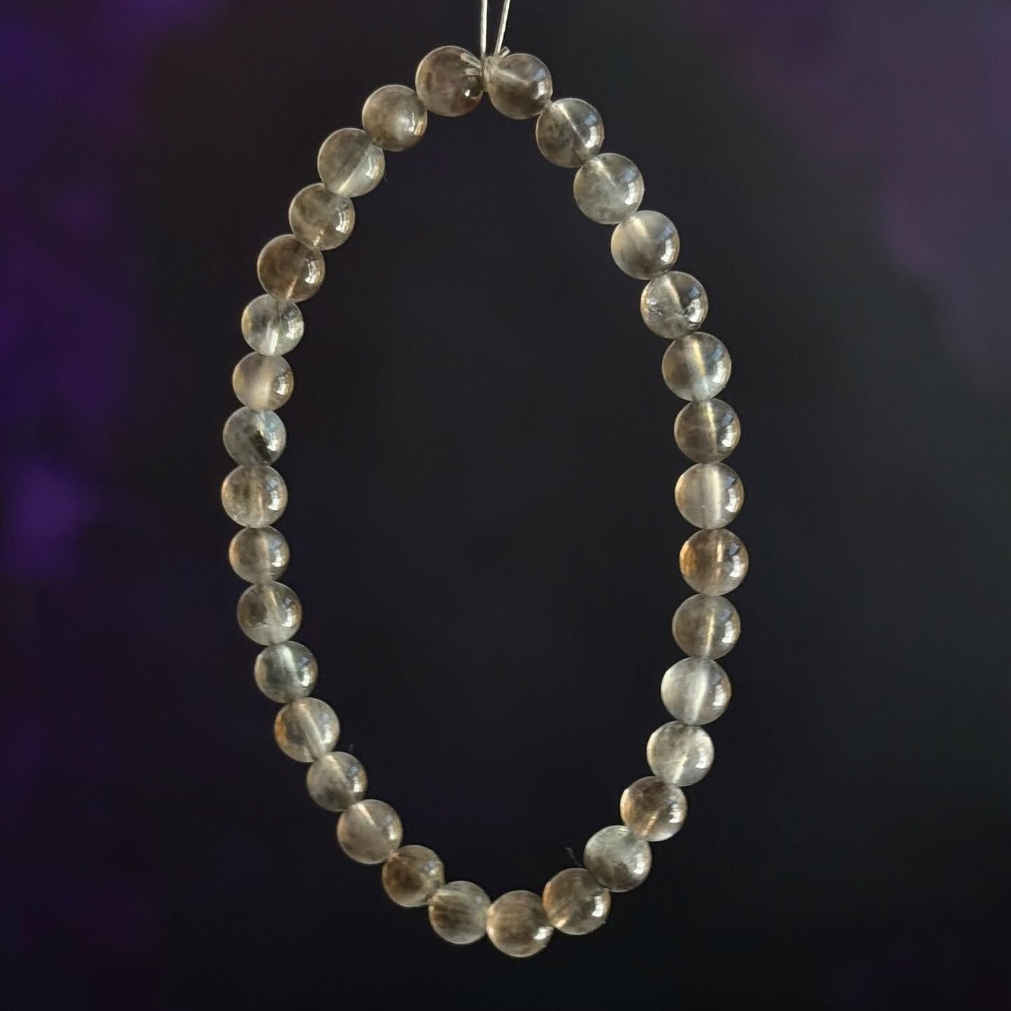 [原石] 魔鬼海藍寶 / 黑海藍寶 水晶手串