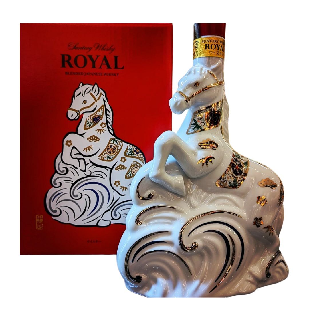 三得利 Royal 2026 馬年 “美濃燒”陶瓶 600mL