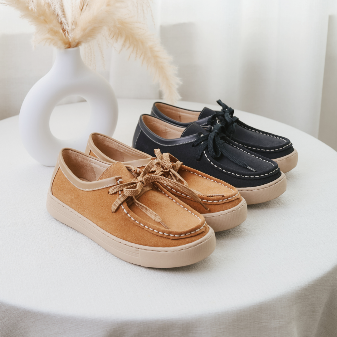 莉維亞 麂皮袋鼠鞋(真皮女鞋/防潑水/久站不累)