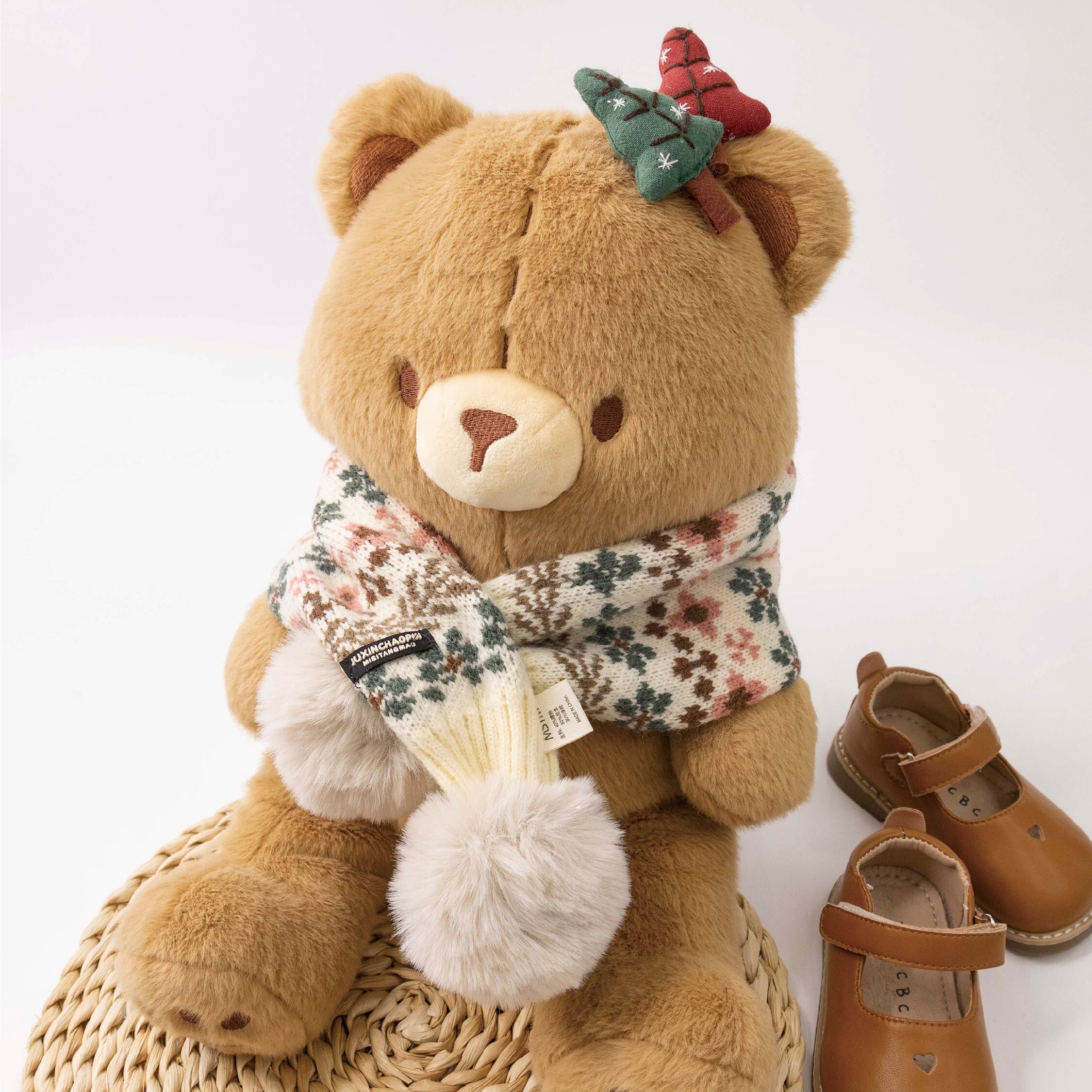 【JA3036】古典歐式碎花針織圍巾/圍脖