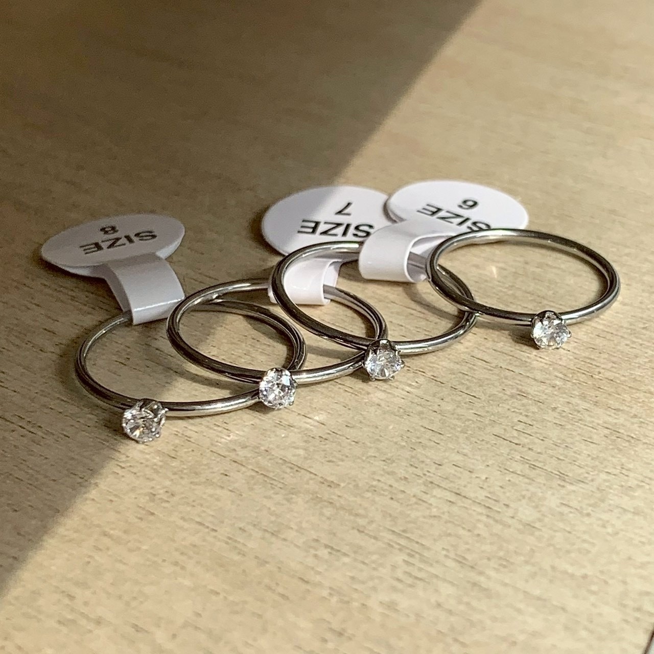 Gy”Aura純銀小單鑽戒