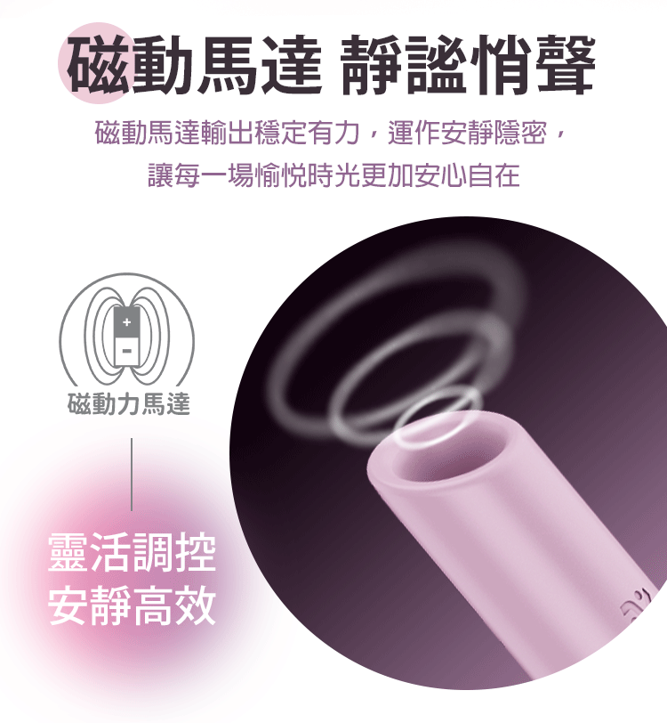 Satisfyer Secret Kiss 秘密之吻脈衝波磁動吸吮器,櫻花粉色,口紅造型,搭載 3D 磁感律動馬達。