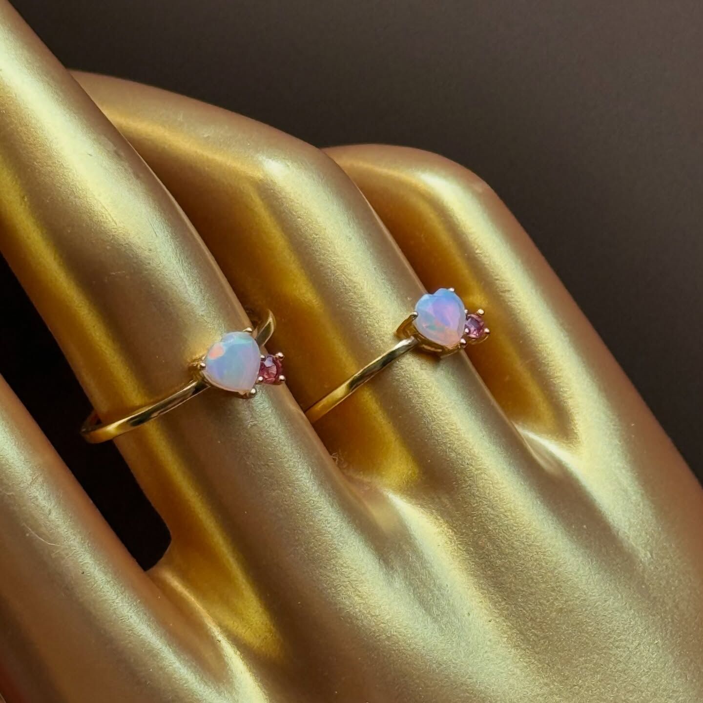 [原石] 衣索比亞蛋白石 925銀戒指