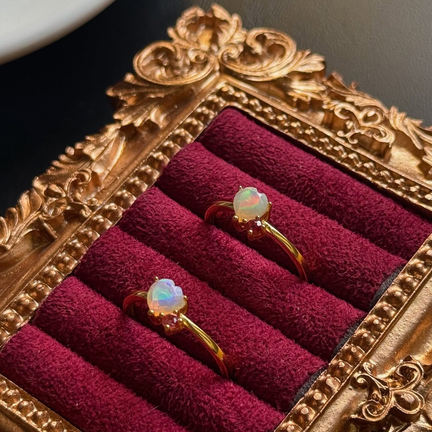 [原石] 衣索比亞蛋白石 925銀戒指