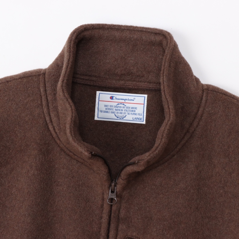 男款- CASUAL 立領小C 刺繡刷毛外套 -摩卡色（C3-C607-770）