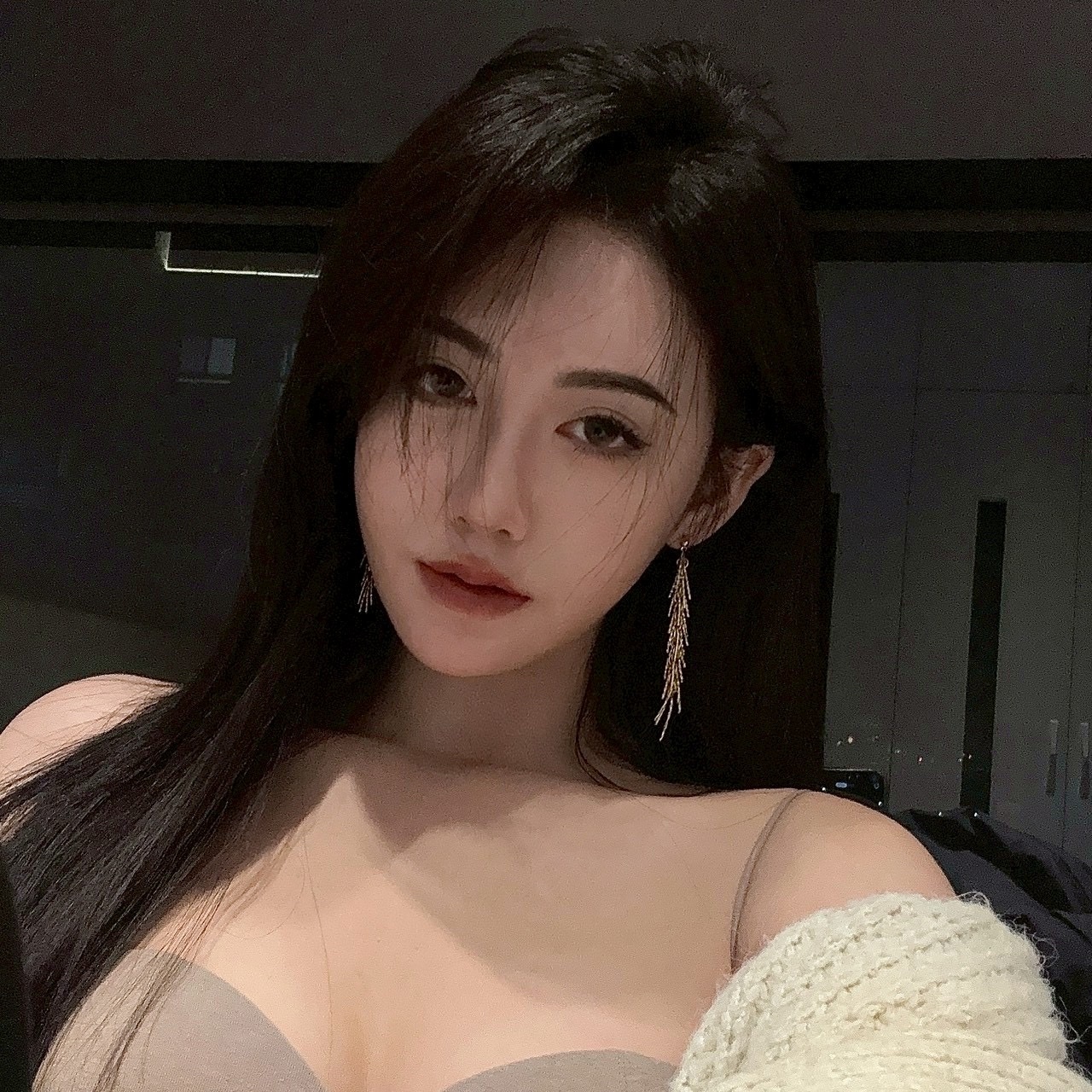 Gy”feminine低奢流蘇粼粼細閃長墜