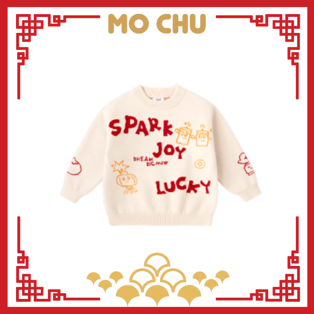 (90cm現貨)幸運小鞭炮針織上衣