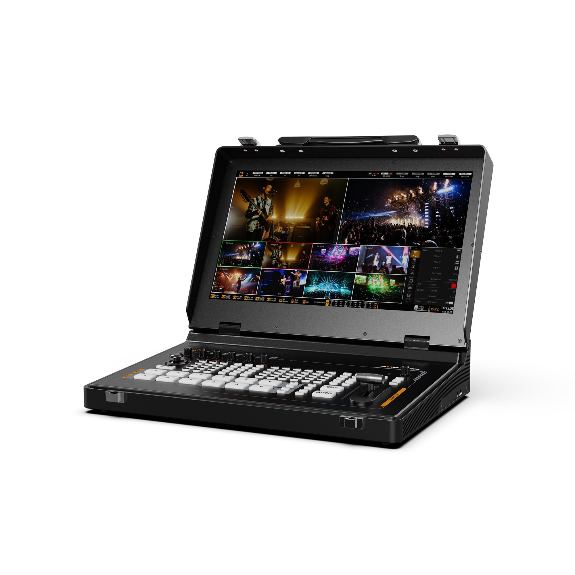 AVMATRIX S6-PLUS 17.3 吋顯示 6CH SDI/HDMI 直播便攜式視訊切換器