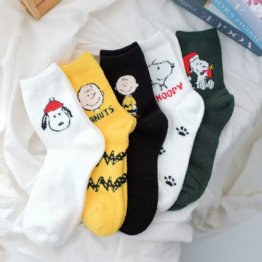 CT5373 史努比睡眠襪 (任選2對$68)