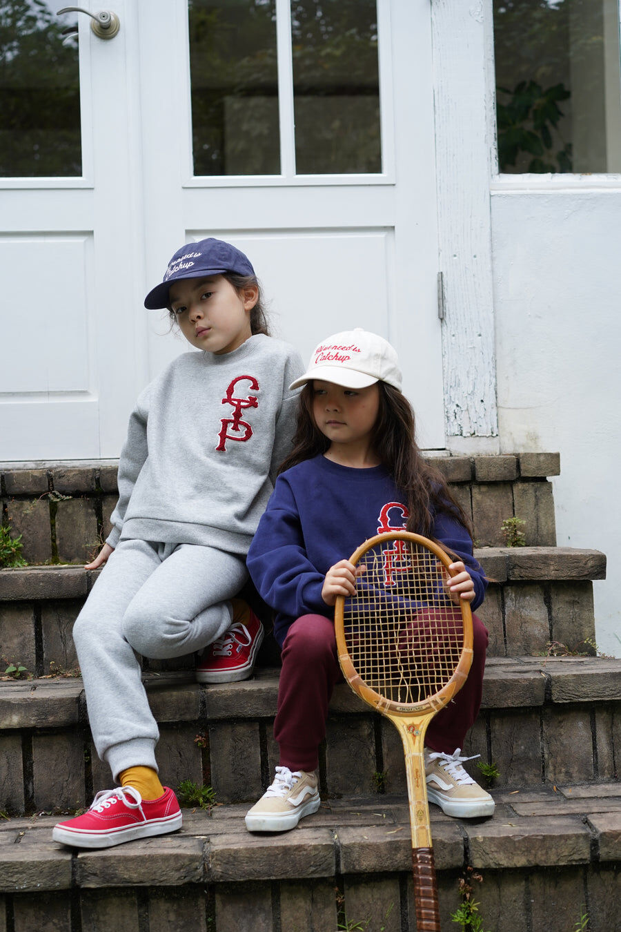 日本 Catchup 內裏薄絨 保暖休閒運動長褲 (淺灰色120) 0570030