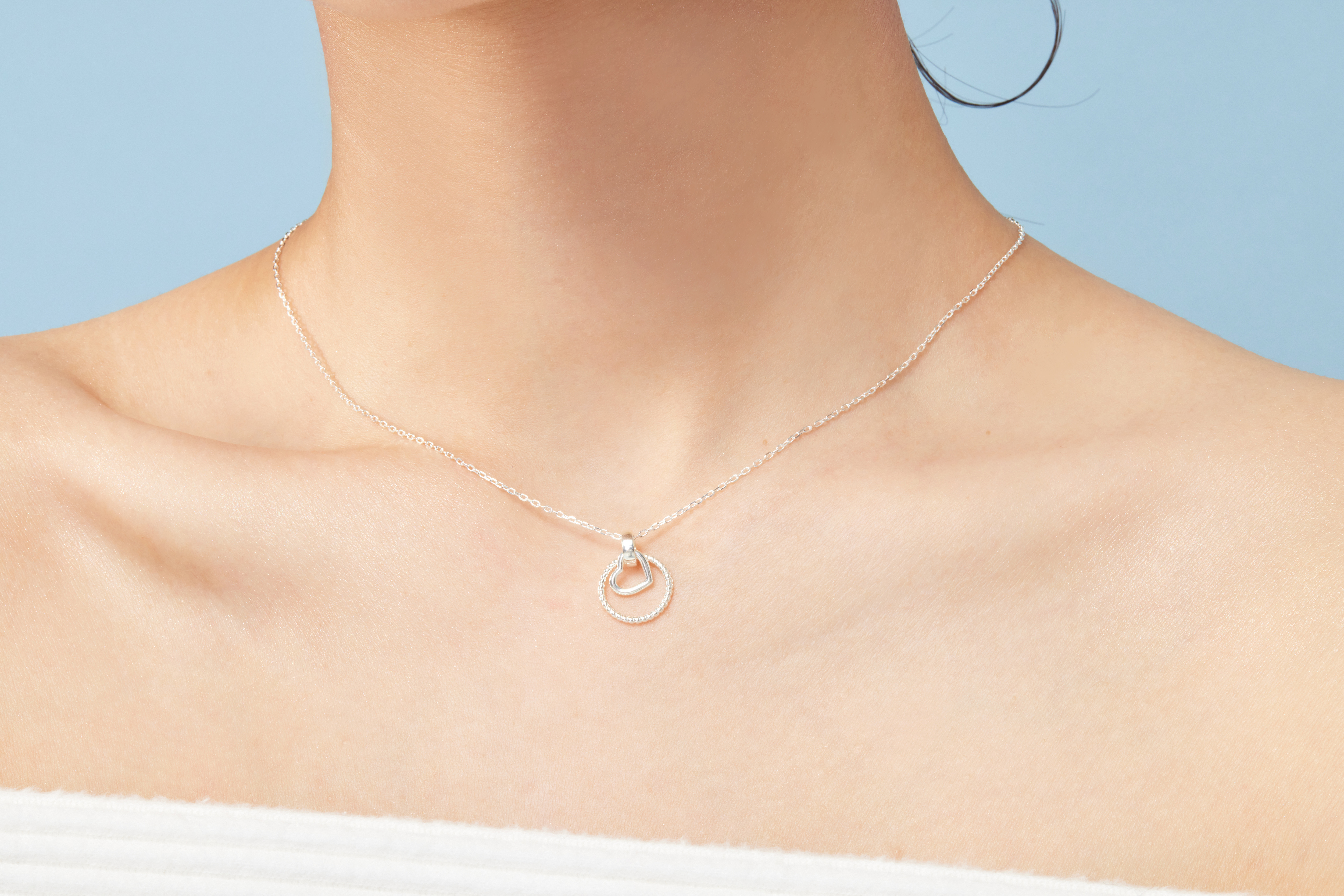 N1088 | 純銀簍空愛心項鍊