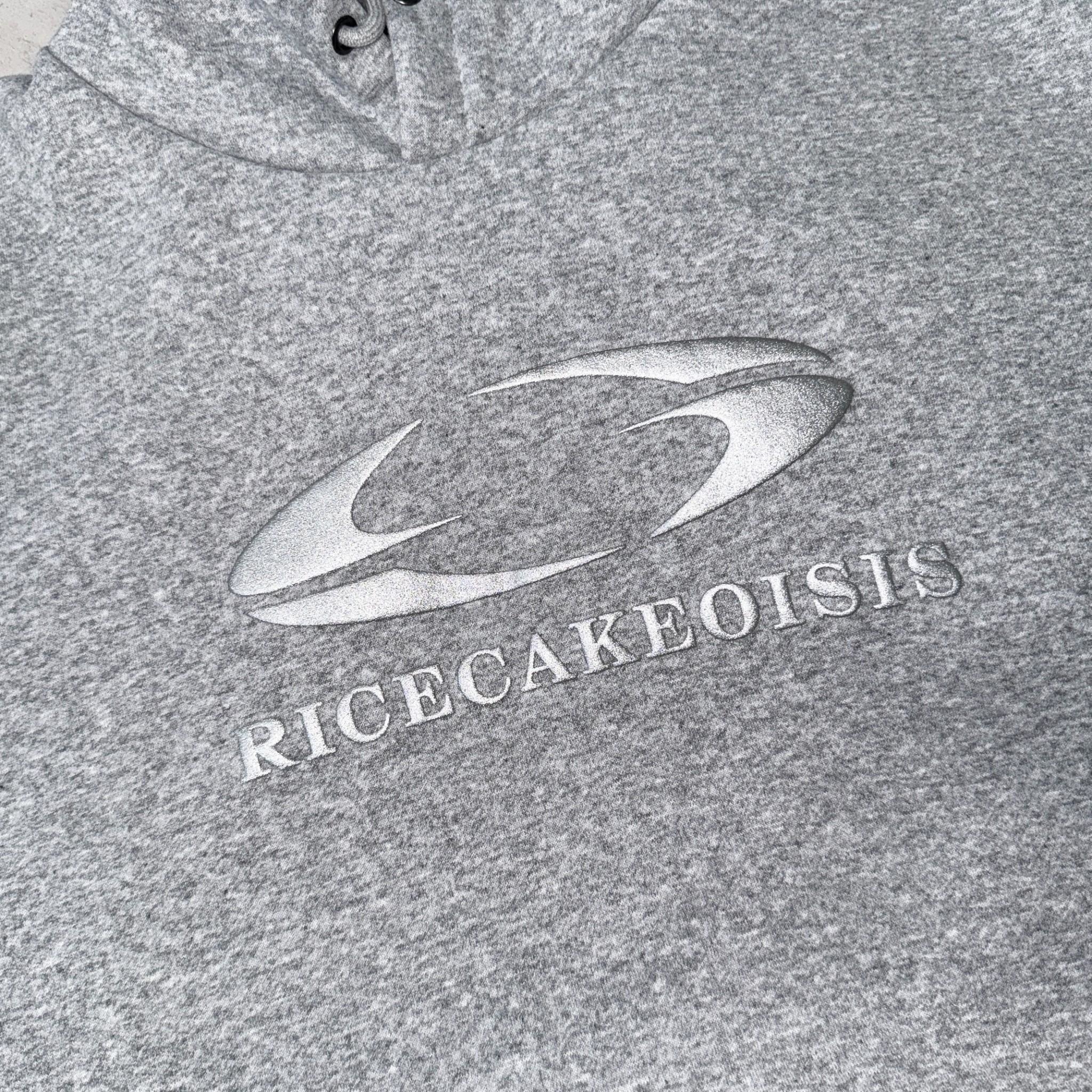 發泡英字科技感銀漆帽T 80782