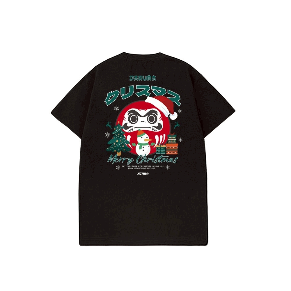 XCTRL 聖誕達摩短T-黑