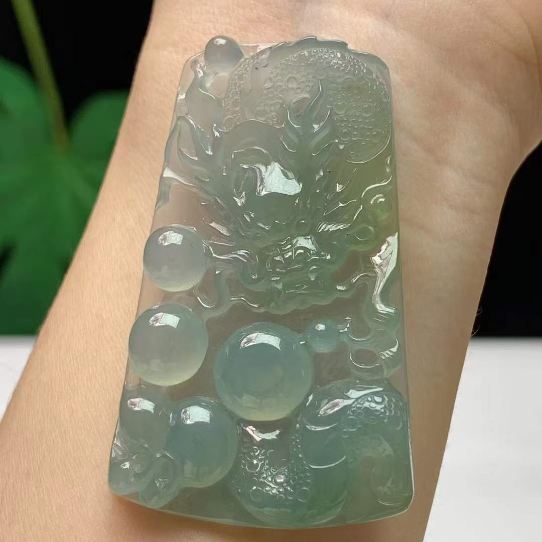 翡翠龍牌,天然翡翠A玉, 緬甸玉, Jade, Jadeite