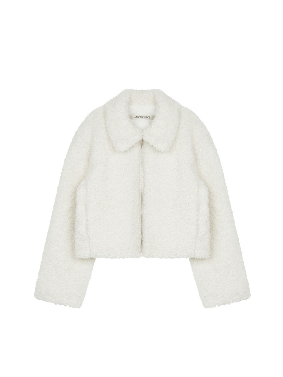LARTIGENT L21 FAUX CROP FUR JACKET