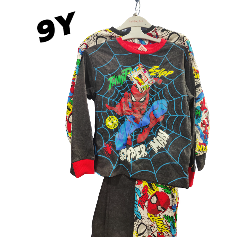 英國直送 spidermen  長袖 睡衣裝 2套裝  9Y  清貨價