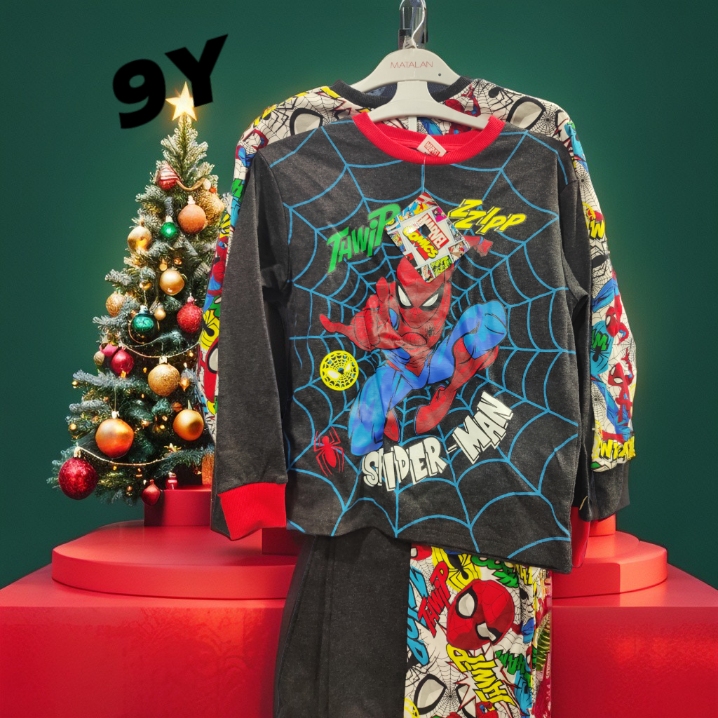 英國直送 spidermen  長袖 睡衣裝 2套裝  9Y  清貨價