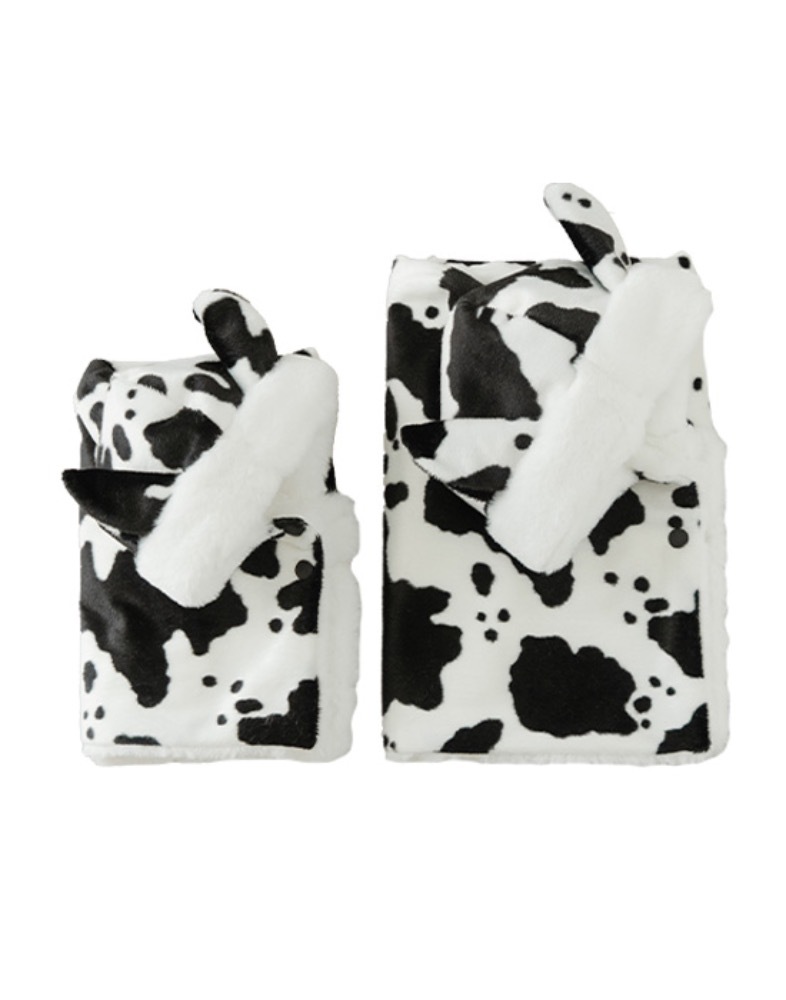 Noutti 乳牛風披風毯