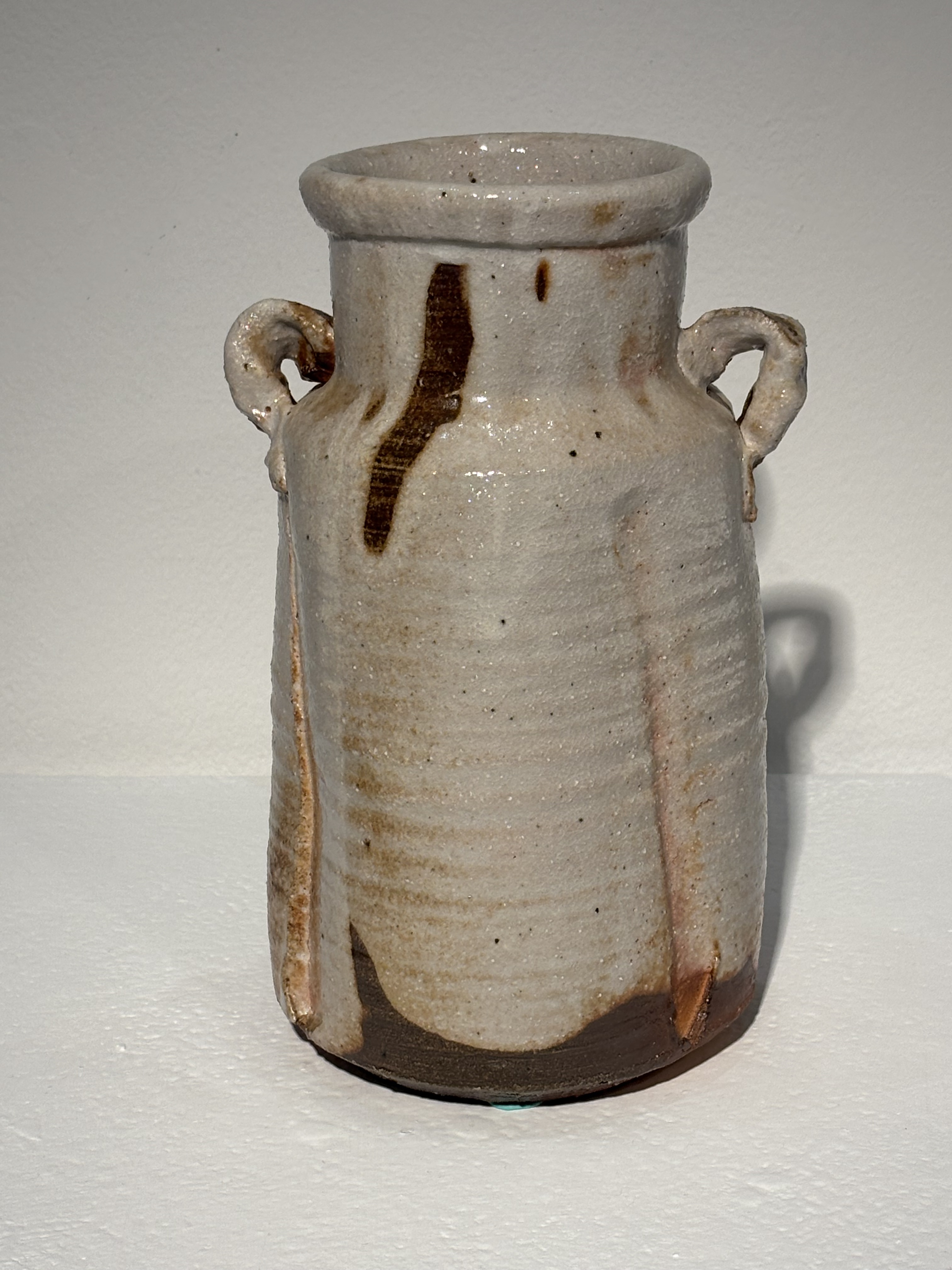 住吉窯 志野附把花器