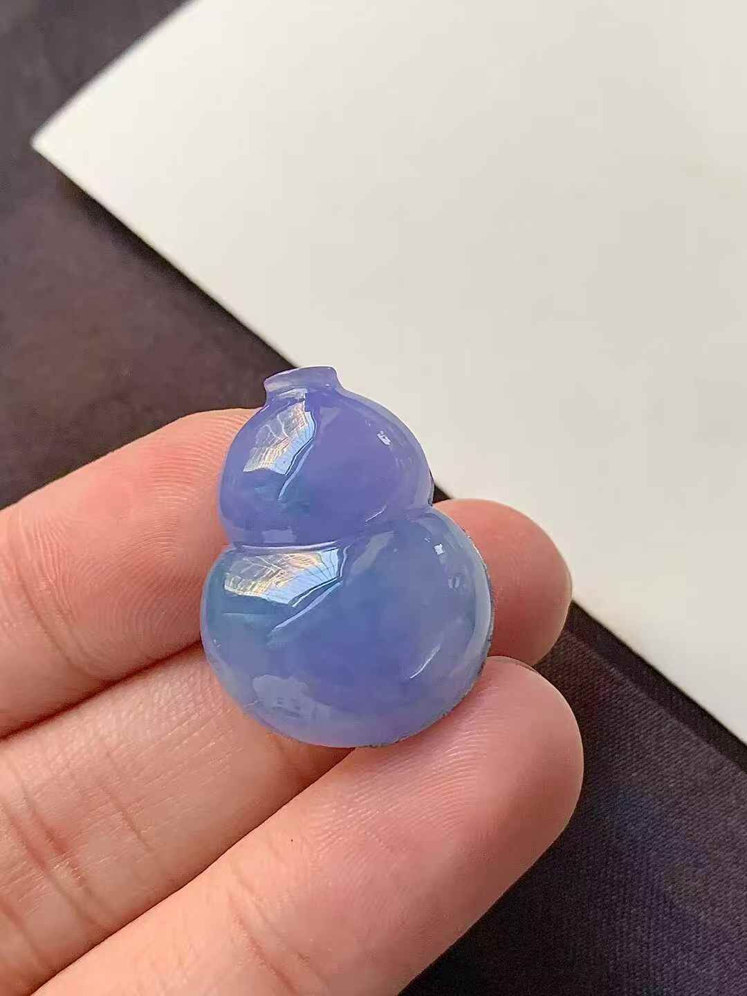 翡翠紫羅蘭葫蘆,天然翡翠A玉, 緬甸玉, Jade, Jadeite